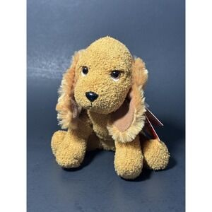 Vintage Russ Berrie DUDLEY Dog Bean‎ Bag Plush 4"